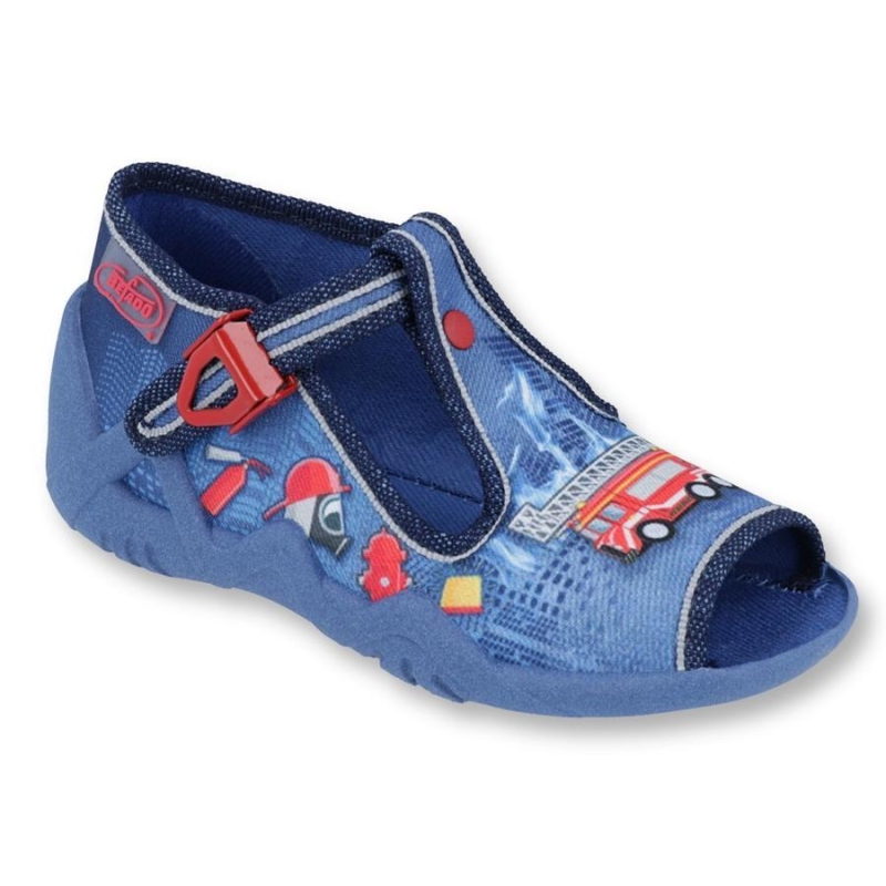 217P101 18 - chl.sandálek, modrá, hasiči