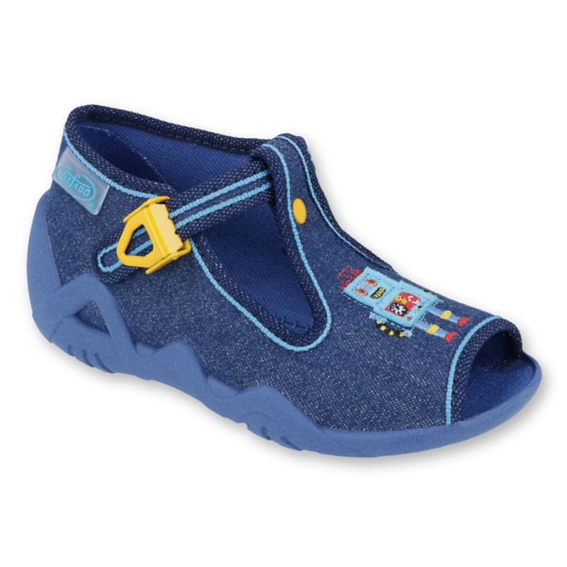 217P103 18 - chl.sandálek, modrá, robot