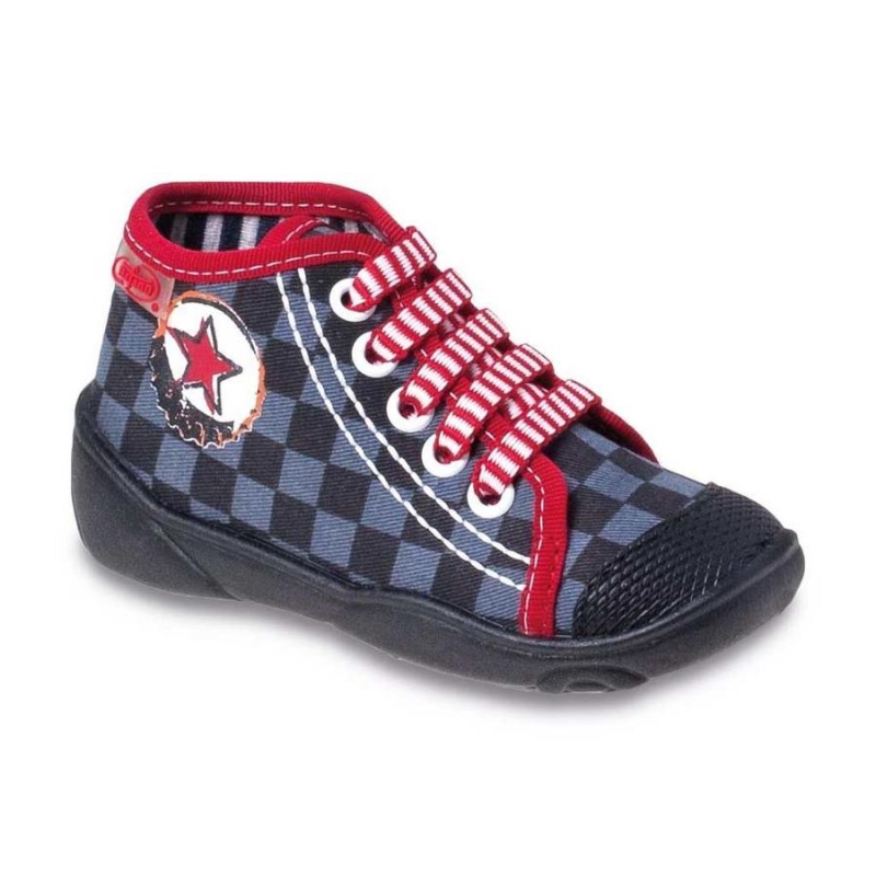 218P018 18 - tenisky-kotníčkové, šachovnice