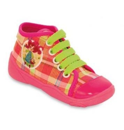 218P028 24 - tenisky-kotníčk, káro dívčí