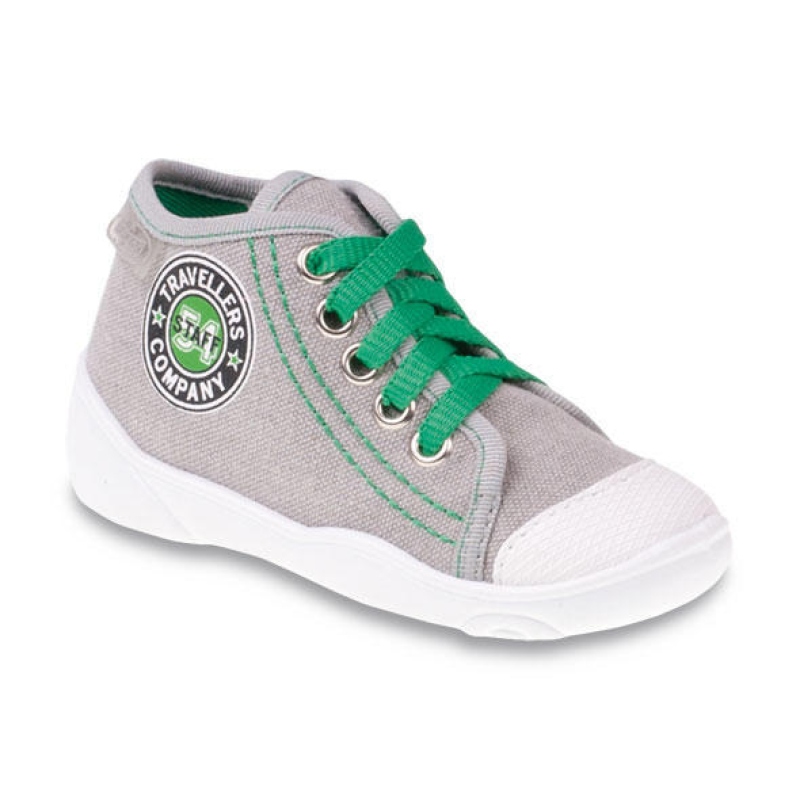 218P042 20 - tenisky-kotníčk., chl., šedá