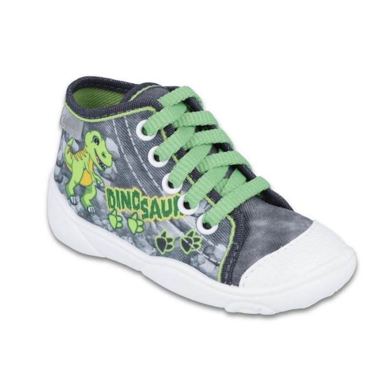 218P058 18 - tenisky-kotníčk.,šedá batika,DINOSAUR
