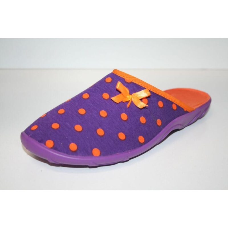 235D076 38 Befado PAULA ZŠ fialová s oranž.tečkami