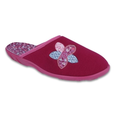 235D156 36 - PAULA ZŠ, vínová, barevná kytka