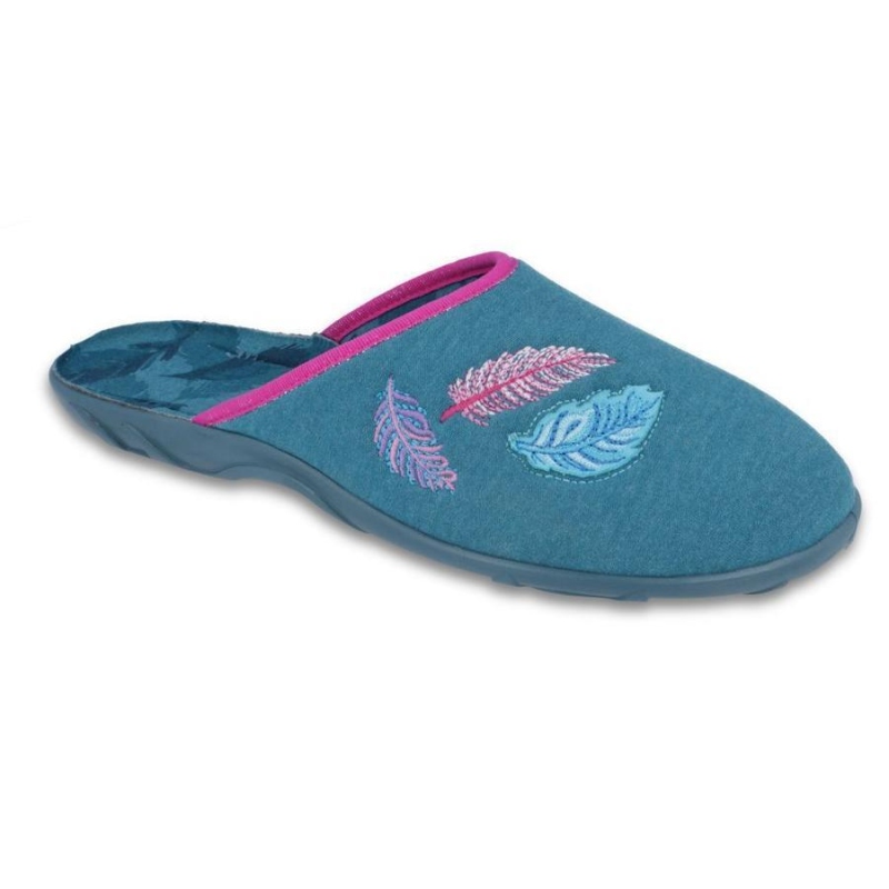 235D166 36 - PAULA ZŠ, petrolejová, barevné lístky