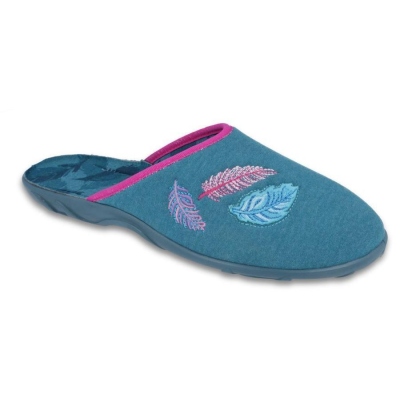 235D166 36 - PAULA ZŠ, petrolejová, barevné lístky