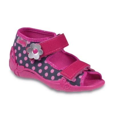 242P038 20 - dívčí sandálky Befado, růžové tečky