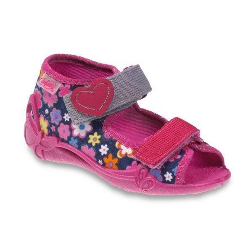 242P054 21 - dívčí 2 SZ, tm.modrá s růž., kytičky