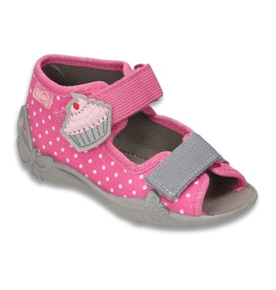 242P061 20 - dívčí sandálky Befado růžové, dortík