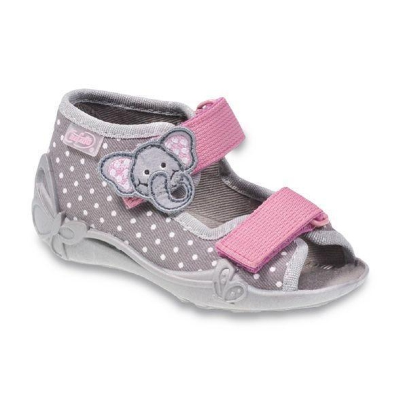 242P062 24 - dívčí 2 SZ,šedá,bílé tečky, slon