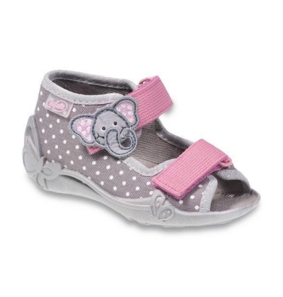 242P062 24 - dívčí 2 SZ,šedá,bílé tečky, slon