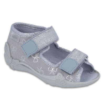 242P088 18 - dívčí 2 SZ, šedá, mašličky