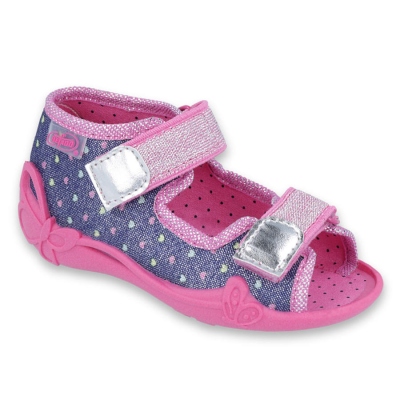 242P093 24 - dívčí 2 SZ, růžovo-modrá,malá srdíčka