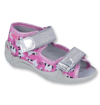 242P095 18 - dívčí 2 SZ, růžovo-stříbrná, pejsci