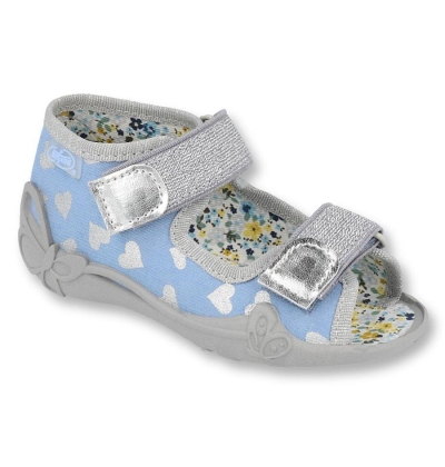 242P101 18 - dívčí 2 SZ, modro-šedá, srdíčka