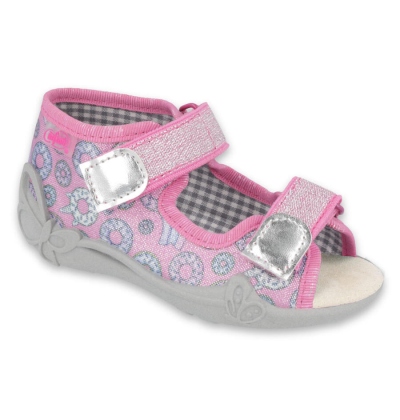 242P106 18 - dívčí sandálky Befado růžové, donuts