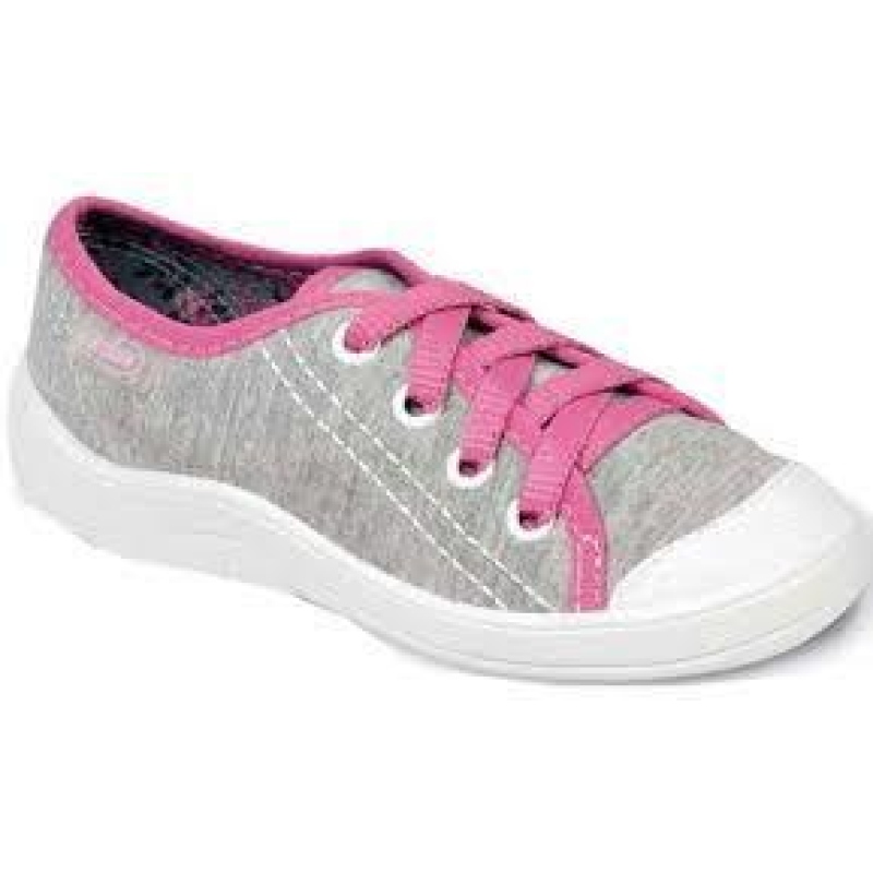 244Y005 31 - dět.tenisky šněrovací, šedý melír