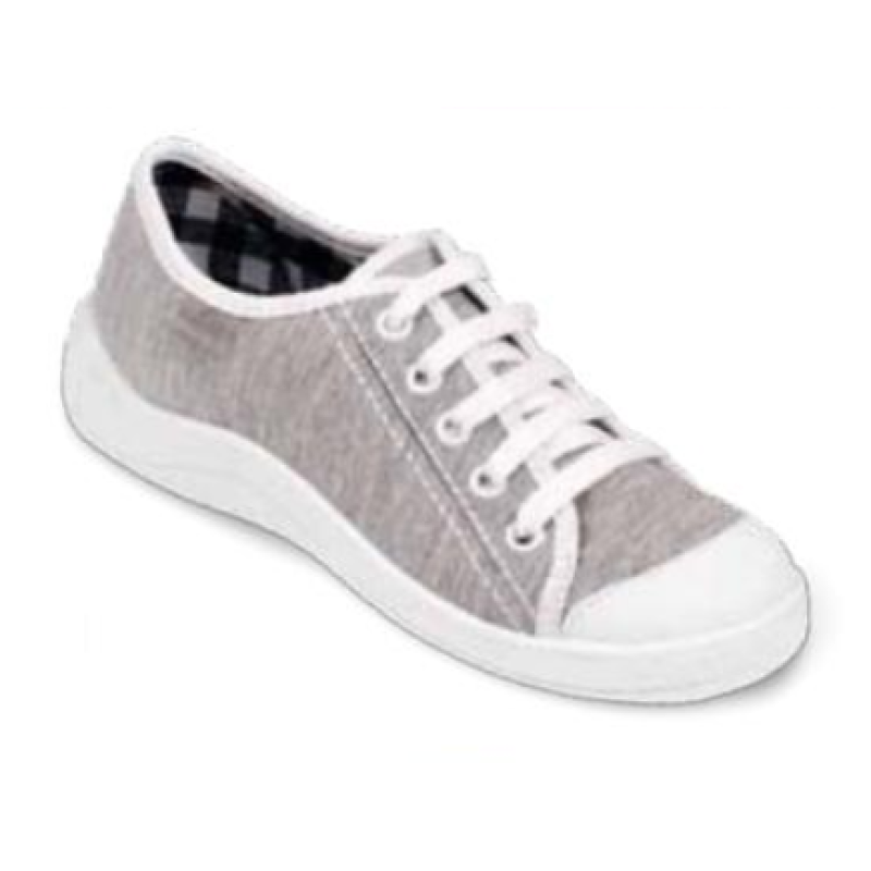 244Y011 31 - dět.tenisky šněrovací, šedý melír