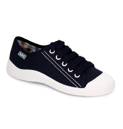 244Y023 31 - dět.tenisky šněrovací, tm.modré