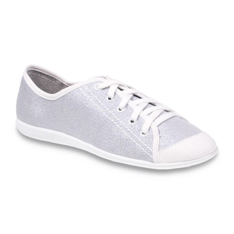 248Q021 36 - dív.tenisky,šněrov.,stříbrná