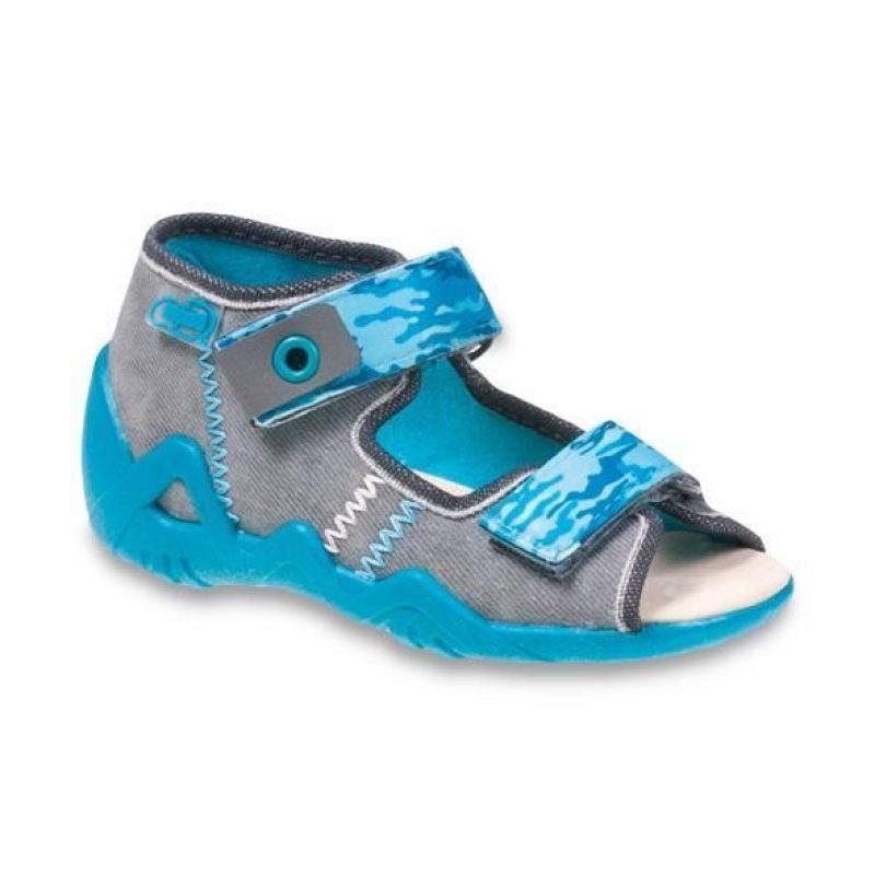 250P062 19 - chl.sandálky Befado 2SZ KOŽENÁ STÉLKA