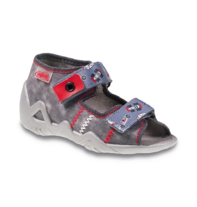 250P067 18 - chl.sandálek 2SZ, šedá, formule