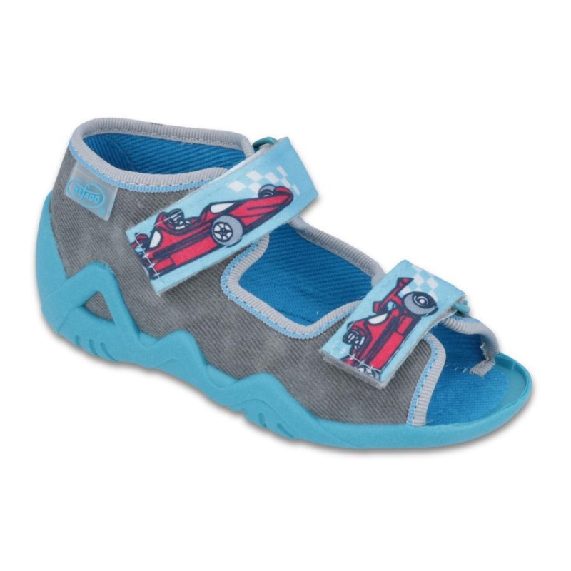 250P085 18 - chl.sandálek 2SZ,šedá batika,formule