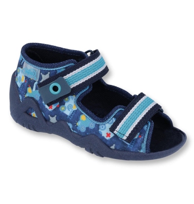 250P090 18 - chl.sandálek 2SZ, modrá, hasiči