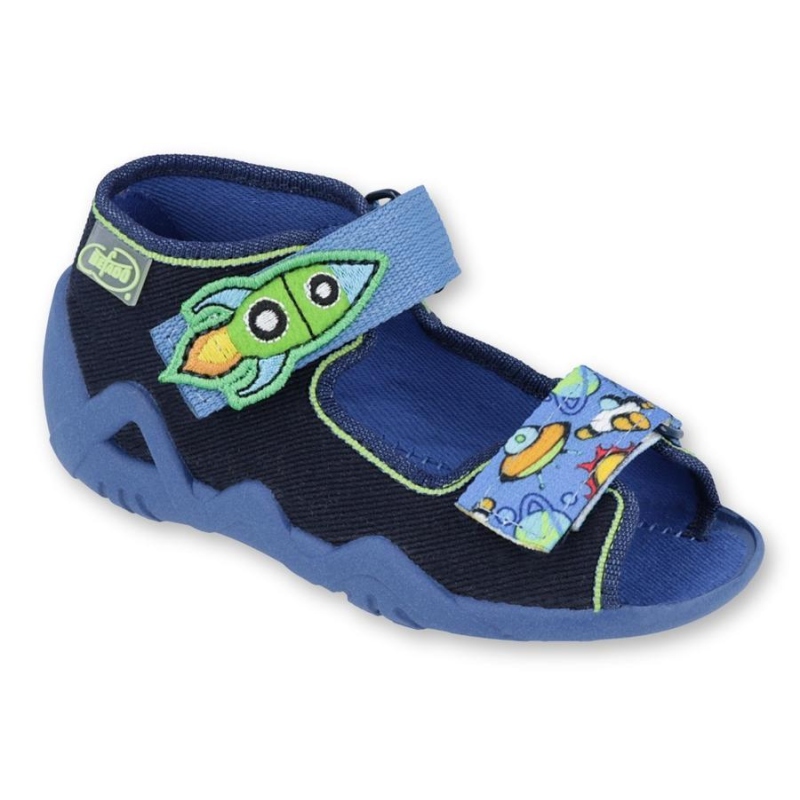 250P091 18 - chlapecké sandálky 2SZ modré, raketa