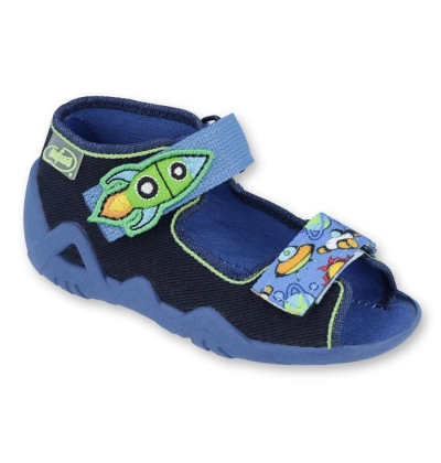 250P091 18 - chlapecké sandálky 2SZ modré, raketa