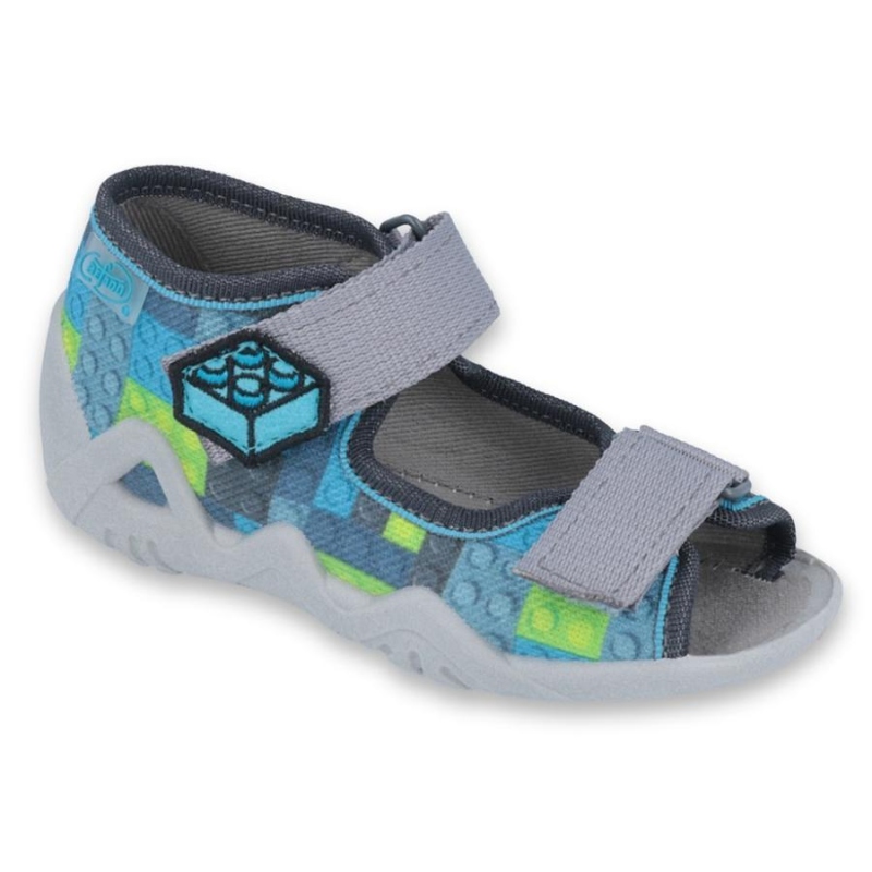 250P093 18 - chl.sandálek 2SZ, modrá