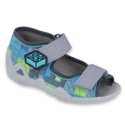 250P093 18 - chl.sandálek 2SZ, modrá