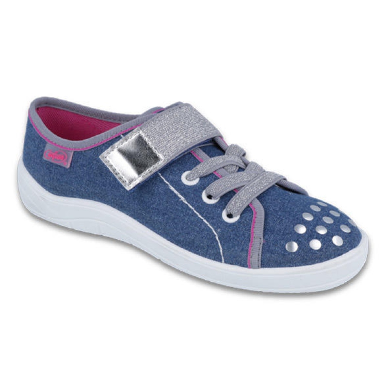 251Q109 37 - dív. tenisky, 1 SZ, modrá se cvočky