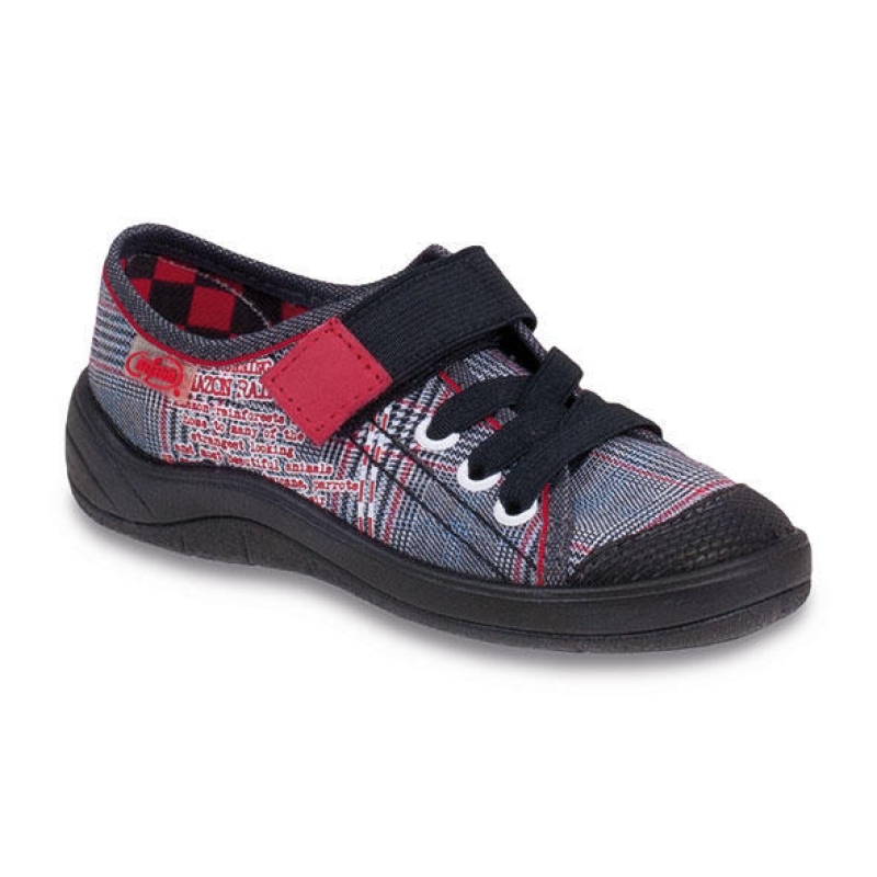 251X024 30 - chlapecké tenisky 1SZ, šedočervené