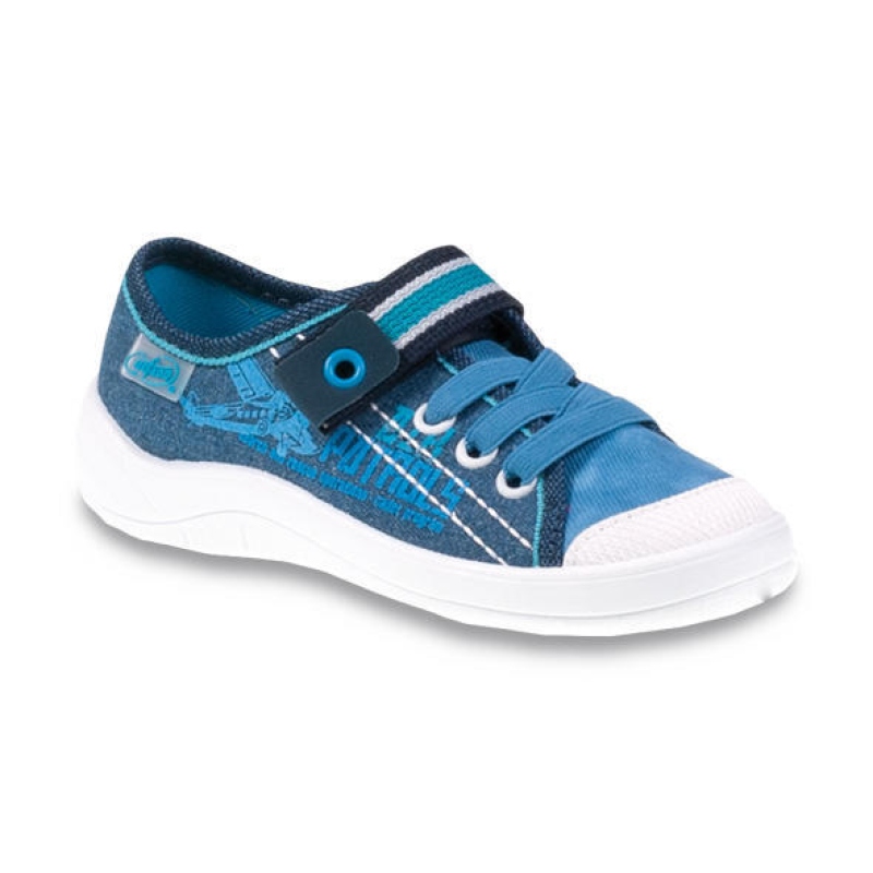 251X092 25 - chl. šněr.tenisky1SZ, středně modrá