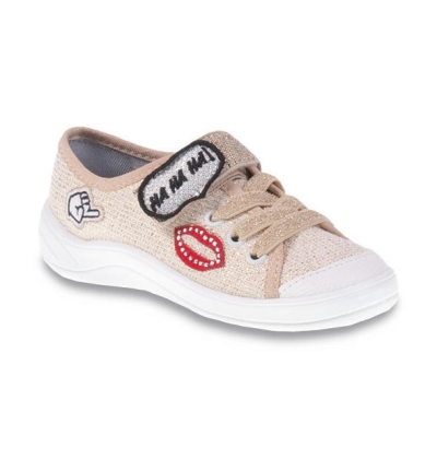 251X098 25 - dív. šněr.tenisky1SZ,  zlatá, 