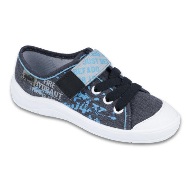 251X100 25 - chl. šněr.tenisky1SZ, šedá s nápisy