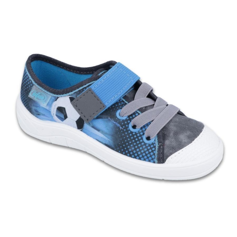 251X120 25 - chl.šněr.tenisky1SZ, šedo-modrá,f.míč