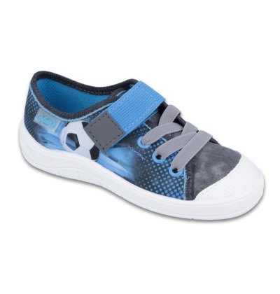 251X120 25 - chl.šněr.tenisky1SZ, šedo-modrá,f.míč