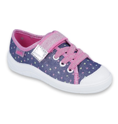 251X135 25 - dív.šněr.tenisky1SZ, modrá, tečky