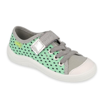 251X189 25 - dívčí tenisky Befado 1SZ zelené,tečky