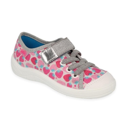 251X190 25 - dívčí tenisky Befado 1SZ šedé, jahody