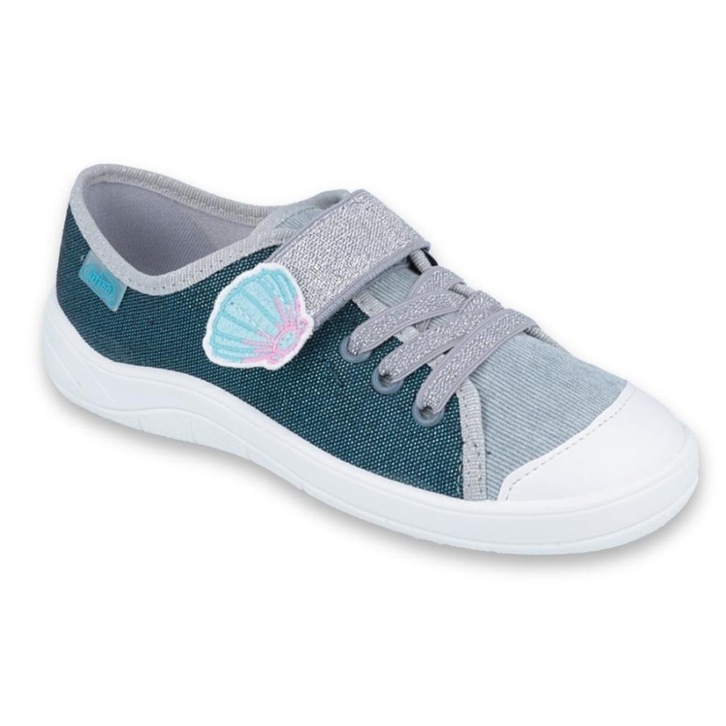 251Y143 31 - dívčí tenisky 1 SZ modro-šedé, mušle