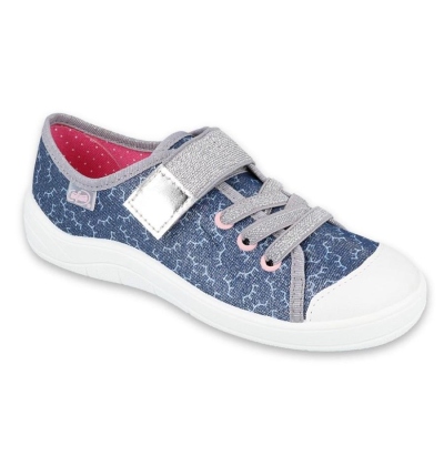 251Y153 31 - dívčí tenisky Befado 1 SZ modré,čárky