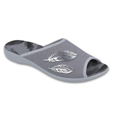 254D096 36 - VIKI OŠ, šedá s lesklými lístky