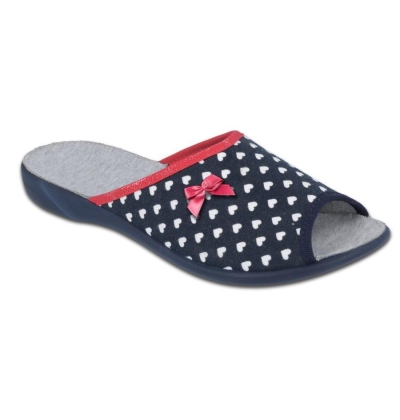 254D099 36 - VIKI OŠ, tm.modrá, srdíčka, mašlička