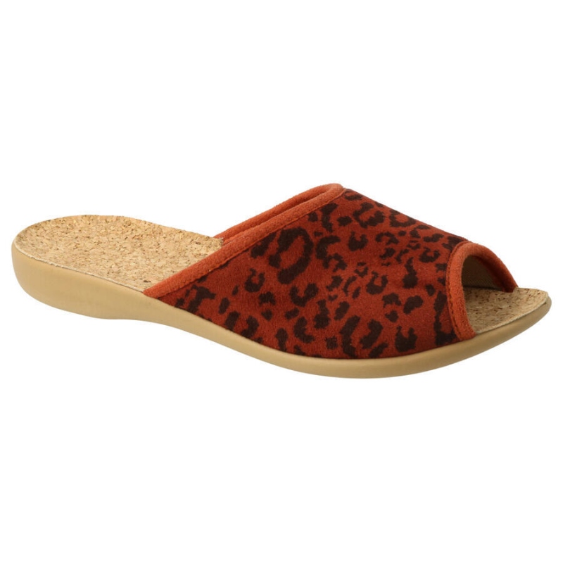 254D127  VIKI OŠ - dámské pantofle Befado,tygr
