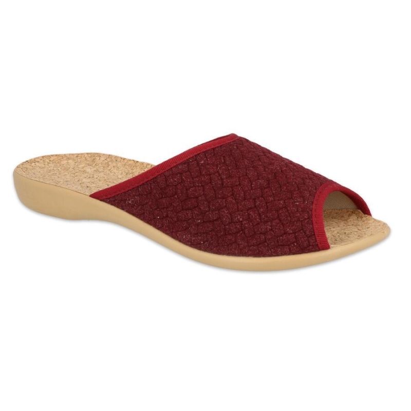 254D129 VIKI OŠ - dámské pantofle Befado,víno