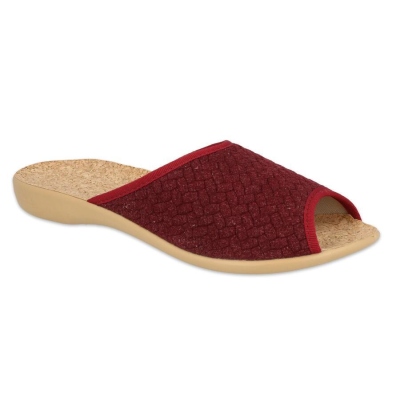 254D129 VIKI OŠ - dámské pantofle Befado,víno