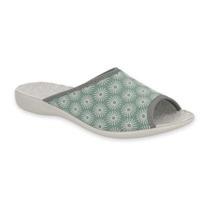 254D141 36 - dámské pantofle Befado Viki OŠ zelené